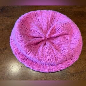NWOT Pendleton 100% Cashmere Beret Pink